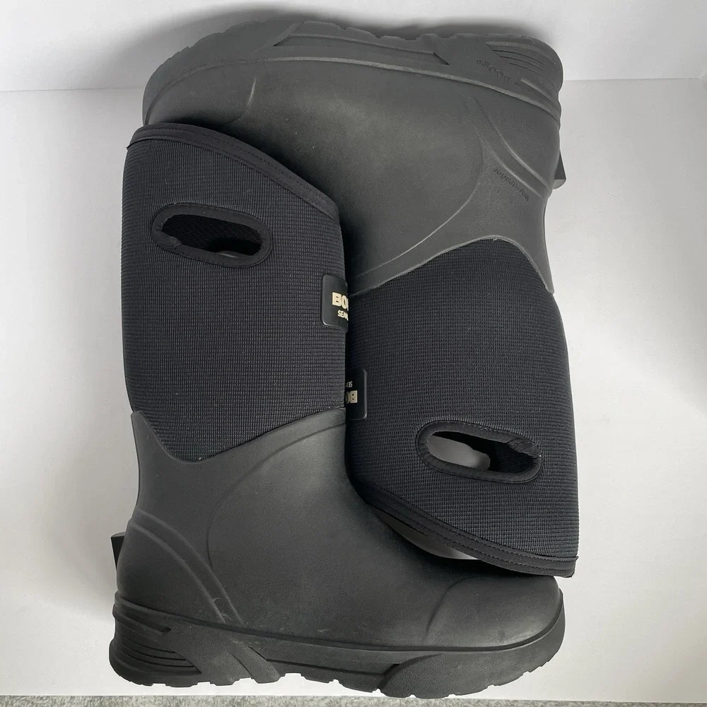Bogs Bozeman Tall Black Seamless Boot‎ Mens 8 Insulated Waterproof Outdoor Work